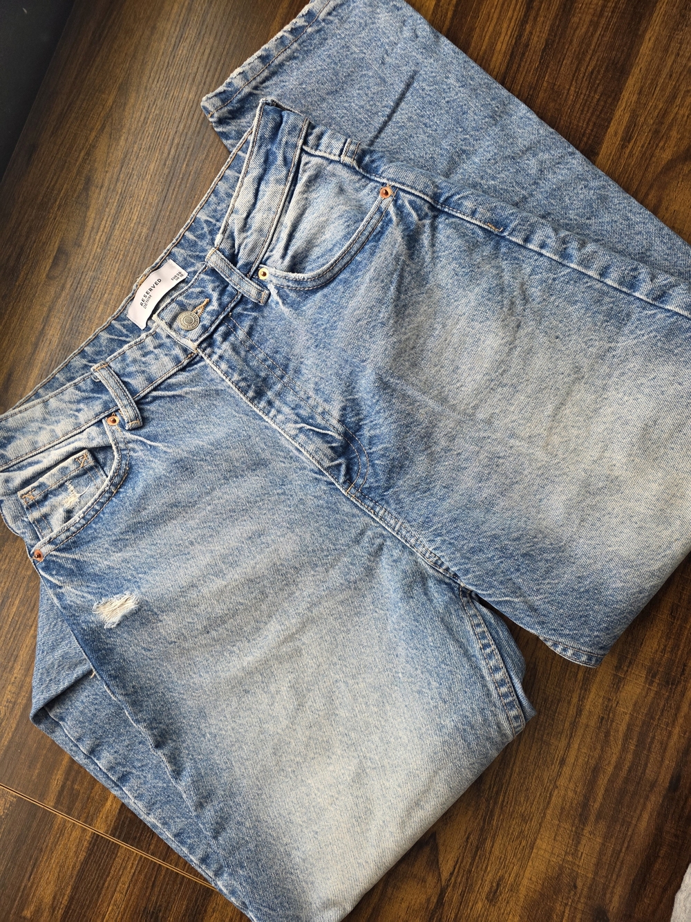 Reserved Light Blue Bootcut Jeans